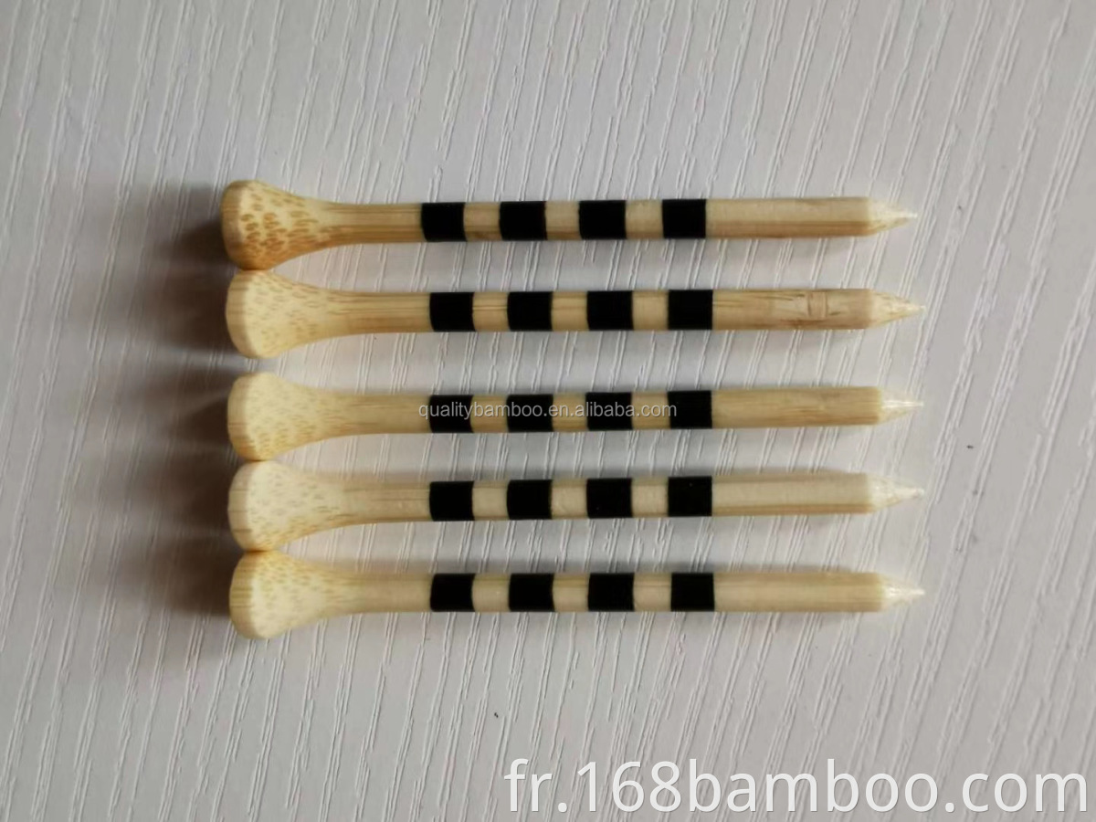 Natural bamboo golf tee